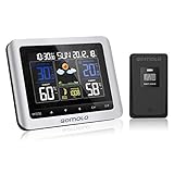 wh2800 froggit funk wetterstation farbdisplay ✔【Energieversorgung】Dieser Fernsensor für die Wetterstation benötigt 2 x AAA-Batterien (nicht im Lieferumfang enthalten) und hat eine Reichweite von bis zu 60m im Freien. Diese Wetterstation kann sondern mit 3 AA Batterien (nicht im Lieferumfang enthalten) als auch mit dem mitgelieferten Netzteil betrieben werden.(Hinweis: Der Außensensor sollte bei einer Umgebungstemperatur von -20-60 ° C arbeiten.)