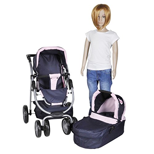 Knorrtoys 90794 Coco combi doll pram (Blue)