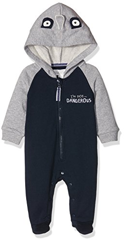 Pumpkin Patch Baby Boys 0-24m Ailen All in One Footies, Blue (Denim), 12-18 Months (Manufacturer Size:12-18M)