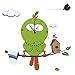 Produktbild Neuheit Maskottchen Eule Wanduhr 3D Diy Wandaufkleber Cartoon Vogel Stil Vinyl Echte Uhr Dekoration Kinder Geschenke