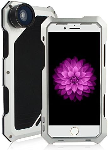 IP54 Dustproof Shockproof Aluminum Cellphone Case For Iphone 7, with Lens Kit(3 in 1 Fisheye + Macro + Wide Angle Camera Lens)