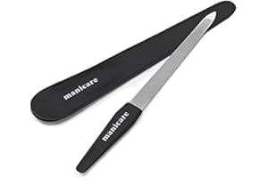 Manicare Sapphire Nail File, Long Double Sided With Coarse and Fine Grit For Shaping and Styling Natural and Artificial Nails, Ideal For Tough Nails, Long Lasting, Perfect For at Home Manicures