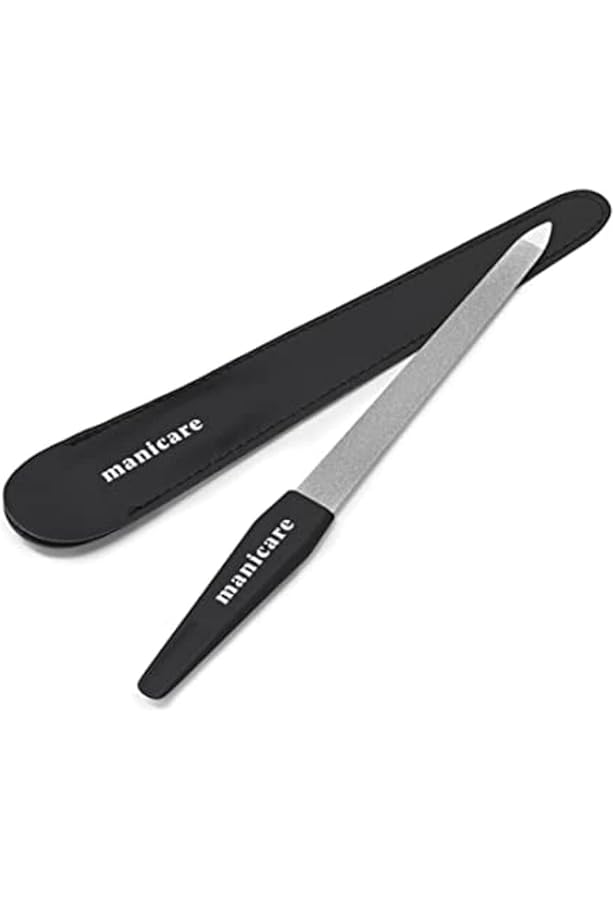 6 Stück Mini-Schwert-Nagelfeilen – Doppelseitig, Aus Edelstahl, Mit Griff