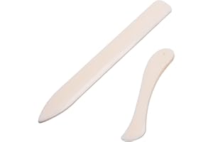 Yetaha 2PCS Bone Folder, Paper Creaser Set Scoring Tool, Leather Craft Origami Tool for Paper Folding, Paper Crafting Scrapbooking Tool DIY Leather Burnishing Bookbinding Books Cards and Crafts