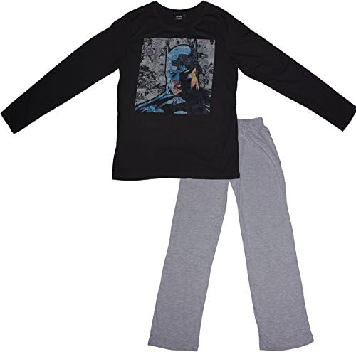 Batman Adults Long Sleeved Pyjamas Classic Black Large By BestTrend