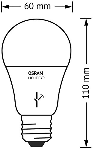 OSRAM LIGHTIFY CLASSIC A LED-Glühlampe Tunable White / dimmbar / warmweiß bis tageslicht 2700K – 6500K / Kompatibel mit Alexa - 4