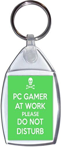 PC Gamer AT Work Please Do Not Disturb - Keyring