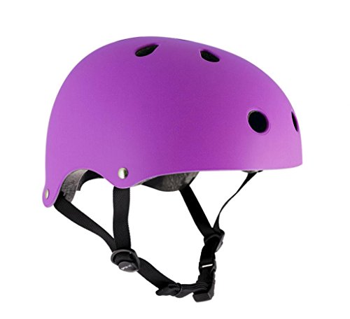 SFR-Essentials-Skateboard-Scooter-BMX-Helm-53-56cm-Violet-fluo-mat-53-56cm-Matt-Fluoreszierend-Violett