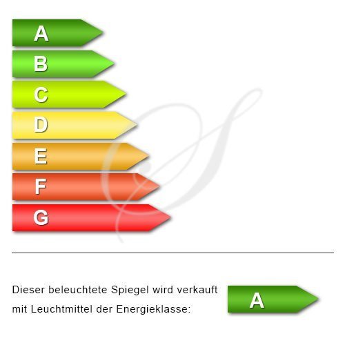 Badspiegel Wandspiegel Silber 80x60cm mit LED Beleuchtung, Digitaluhr, Touch Sensor, Energieklasse A+, Querformat, extra flach - 7