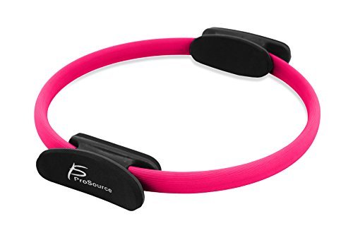 ProSource Discounts Pilates Resistance Power Dual Gripped Fitness Ring, Pink, 14-Inch by ProSource