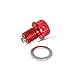 Produktbild H2Racing Motor Rot M12 x P1.5 Magnetisch Ölablassschraube Schrauben für Ducati 749R 848/EVO/1098 1198 R/S,999S/R,Diavel,Hypermotard 796/1100,Monster 696 S4Rs Multistrada 1200,Streetfighter/S/848