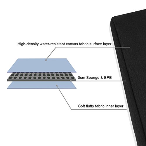 Zikee 13-13,3 Zoll wasserfeste und 360° stoßfeste Aktentaschen als Schutz für Ihren Laptop/Notebook mit Handgriff (Schwarz) - 8