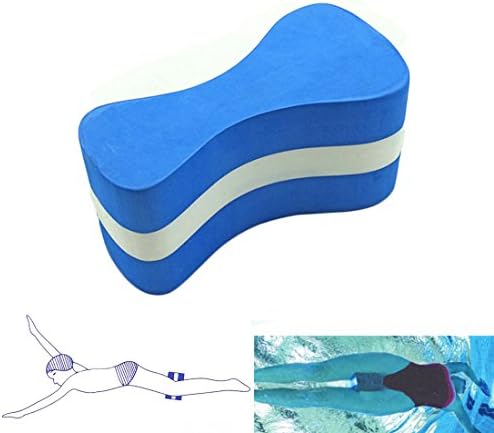 PDFans Pull Buoy Swimming Pull Buoy Float Swim Pool Training Float Aid (Blue)
