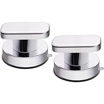 Maniglie A Ventosa 2 Pezzi - Adsorbente Forte Per Porte, Frigorifero, Armadi, Argento - Foto 4