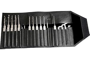 Multipick Set professionale Dietrich Elite 23 – Lockpicking Set 23 pezzi – 0,4 mm Lock Pick spessore lama in acciaio a molla di alta qualità, made in Germany, adatto per lockpicker e principianti