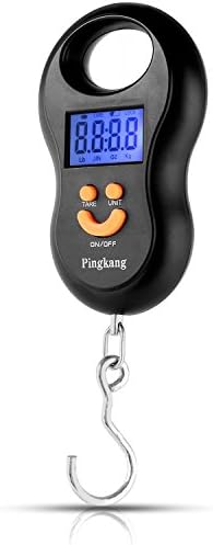 Neuftech Mini Digital portable scale luggage Scale portable electronic hanging scale courier parcels weighing scales fishing scale- Black