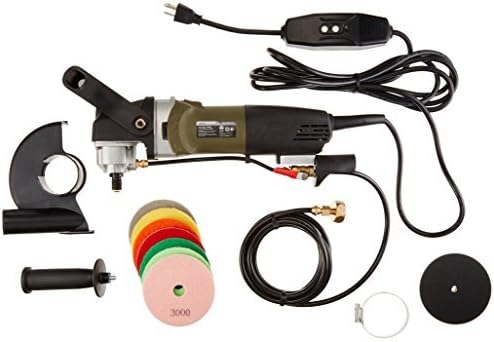Hardin HWVPOLSET Variable Speed Polisher 4 Inch Granite Marble Wet Polishing Kit with Diamond Pads by Hardin
