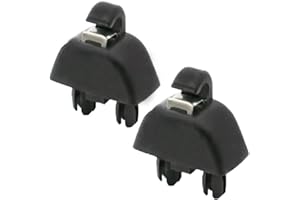 Riloer 2 pièces Noir Pare-Soleil Crochet Clip Support Compatible avec Audi Accessoires Compatible avec Audi A6 C6 A8 2004-2011 Voiture intérieur Pare-Soleil Clip Crochet