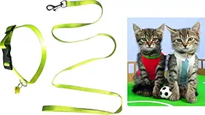 S.Blaze 1/2 INCH Green Designed Belt for Your Puppy, CAT & Small Dog Collar Belt, Dog Collar & Leash (Small, Multi Color)