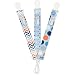 Dummy Clip Boys by Liname - 3 Pack - Premium Quality Universal Dummy Holder With Adorable 2-Sided Stylish Design - Soother Holder - Best Boys Dummy Clips For Your Favourite Dummy Brand