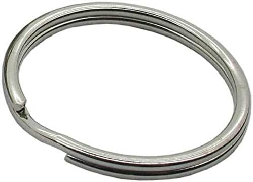 Split Jump Rings 1-20 7mm-40mm Key Steel Round Hoop Metal Keyring Nickel Silver Jewellery Making Office Supplies Business