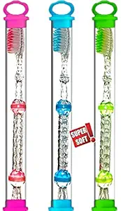 BigBro Toothbrush Soft Bristle Crystal with Cover (Super Saver Pack of 3)