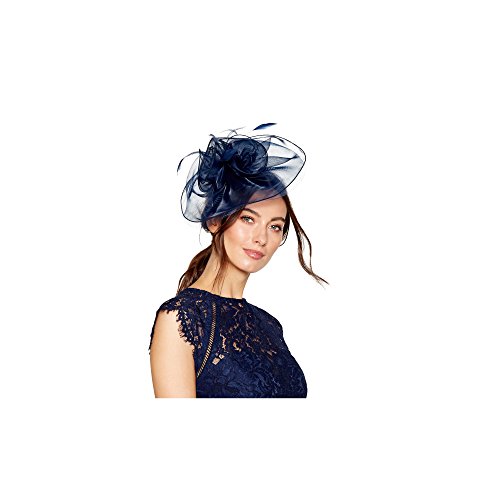 Debenhams Debut Navy Organza Fascinator 