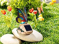 Lunartec Solar-LED-Schmetterling mit Echtglas-Mosaik-Flügeln - 4