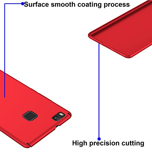 EIISION Huawei P9 Lite Funda Ultra ligero Suave mate sedoso pintura PC Funda protectora de tel fono rojo reviews EIISION Huawei P9 Lite Funda Ultra ligero Suave mate sedoso pintura PC Funda protectora de tel fono rojo
