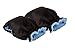 Baby Pushchair/Pram/Stroller Hand Warmer Mitts / Gloves - Black / Baby Blue
