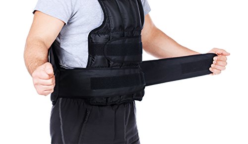 Powerfly Gewichtsweste Laufweste mit Gewichtstaschen – für Gewicht Loss Gym Turnhalle Laufen – 10 / 20 Kg Gewichte - 5
