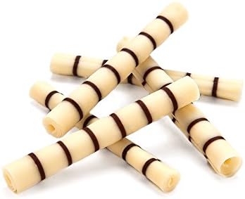 Barbara White &amp; Dark Chocolate Bamboo Rolls 70mm - Pack Size = 1x1.2kg
