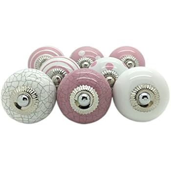Set Of 8 Sage Green & White Ceramic Door Knobs By These Please S8-12 - View #10