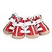 Produktbild FELICIPP Haustier Hund Schuhe Beef Tendon Bottom Breathable Mesh Schuhe Hund Schuhe (Color : Red, Size : 1#)