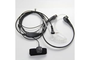 BUWICO Hensych® KIT BODYGUARD Laryngophone OREILLETTE avac Doigt PTT Micro Pour 1-jack Motorola Talkabout Cobra Talkie Walkie