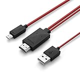 ♛ GEEIGNET FÜR - Dieses Kabel ist passend für Smartphones passend, die über einen 5-pin Micro-USB Anschluss verfügen. Marken wie Samsung, Google Pixel, Sony Xperia, Huawei, LG, etc. sind kompatibel. Jedoch muss das Handy MHL-fähig sein. Sonst ist keine Verbidnung möglich. Bitte beachten Sie, dass zum Beispiel Samsung-Modelle mit 11-pin Anschluss nicht kompatibel sind. Das passende Kabel finden Sie in diesem Angebot (MHL 11-polig)