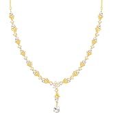 GIVA 925 Silver Golden Glinting Joy Zircon Pendant| Necklace to Gift Women & Girls | With Certificate of Authenticity and 925