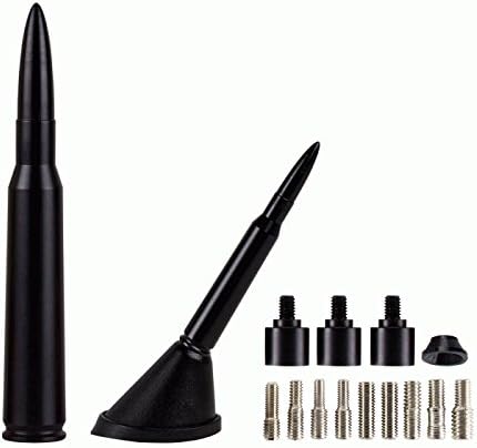 4.25" Billet Aluminum .30 Cal Replica Antenna Mast in Flat Black for Toyota Tacoma