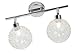 Produktbild Nino Leuchten Halogen-Balken Spider / EEK C / Länge: 30 cm / chrom, mit Glaskugel mit Drahtgflecht / 2-flammig 83360206