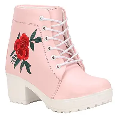 commander shoes Latest Boots for Women and Girls (36 EU)(3 UK) (Pink)