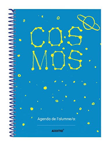 Additio A111EAgenda Cosmos para escuela infantil (catalán), 3 a 8 años, color azul
