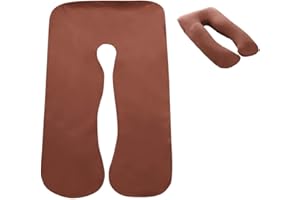 ULAPITHI U-förmiges Schwangerschaftskissen, Kissenbezug Für Schwangerschaftskissen Kissenbezug In U-Form Körperkissen Kissenbezug, Seitenschläferkissen, Schwangerschaftskissenbezug Abnehmbarer 80x140cm