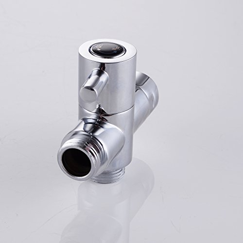 KES PV4 3-Wege-Umschaltventil für die Dusche, massives Messing, BSP-Gewinde (0,5 Zoll / 12,7 mm), Chrom poliert - 5