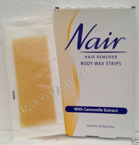Nair Hair Remover Body Wax Strips With Camomile Extract 16 wax strips