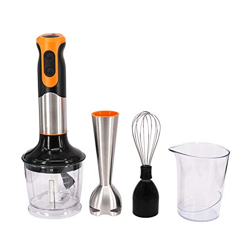 GTJXEY Polyvalent Mélangeur à Main, 750W Puissant 2 Vitesses Cuisine Amovible Mélangeur à Main Fouet électrique Mixeur Blender (UE Plug)