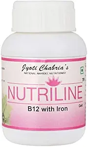 Jyoti Chabria B12 With Iron Supplement Capsules 100% Vegan and Natural- 60 Capsules