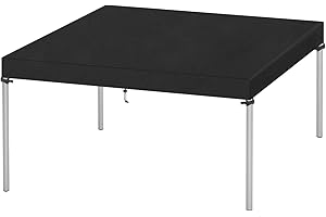 VANSHEIM Pokrowiec na blat stołu, pokrowiec na stół ogrodowy, wodoszczelny, odporny na działanie promieni UV, tkanina Oxford 420D, 120 x 90 x 15 cm