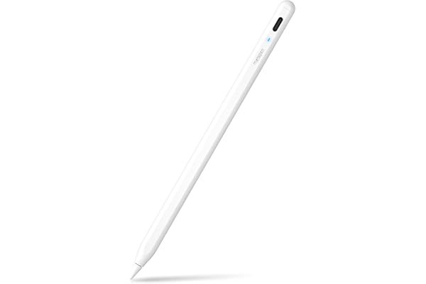 Metapen A8 Lápiz para iPad 2018-2025,Precisión de Píxeles y Baja Latencia Líder en la Industria,Ideal para Tomar Notas,Apple Pencil con iPad 11/10/9/8/7/6,Pro M4/11/12.9"/13",Air 3/4/5/M2/M3,Mini 5/6