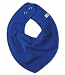 Pippi Lot de 3 bavoirs triangulaires pour bébé Motif étoiles, bleu, vert