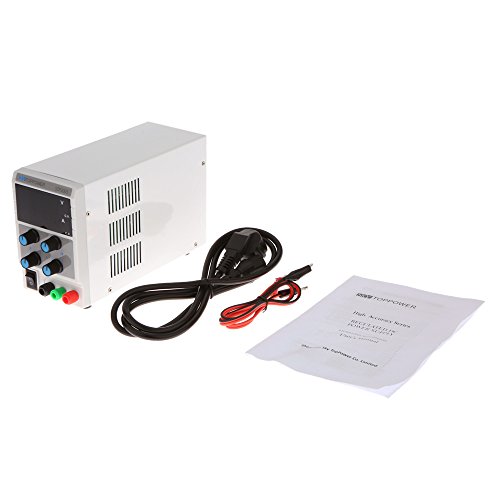 KKmoon 0-30V 0-5A Mini Fuente de Alimentaci  n Regulado Laboratorio Digital DC Ajustable Salida de Tensi  n Actual STP3003 EU Plug